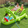 Bestway Inflatable Alligator Kids Play Pool with Slide 234cmx163cm