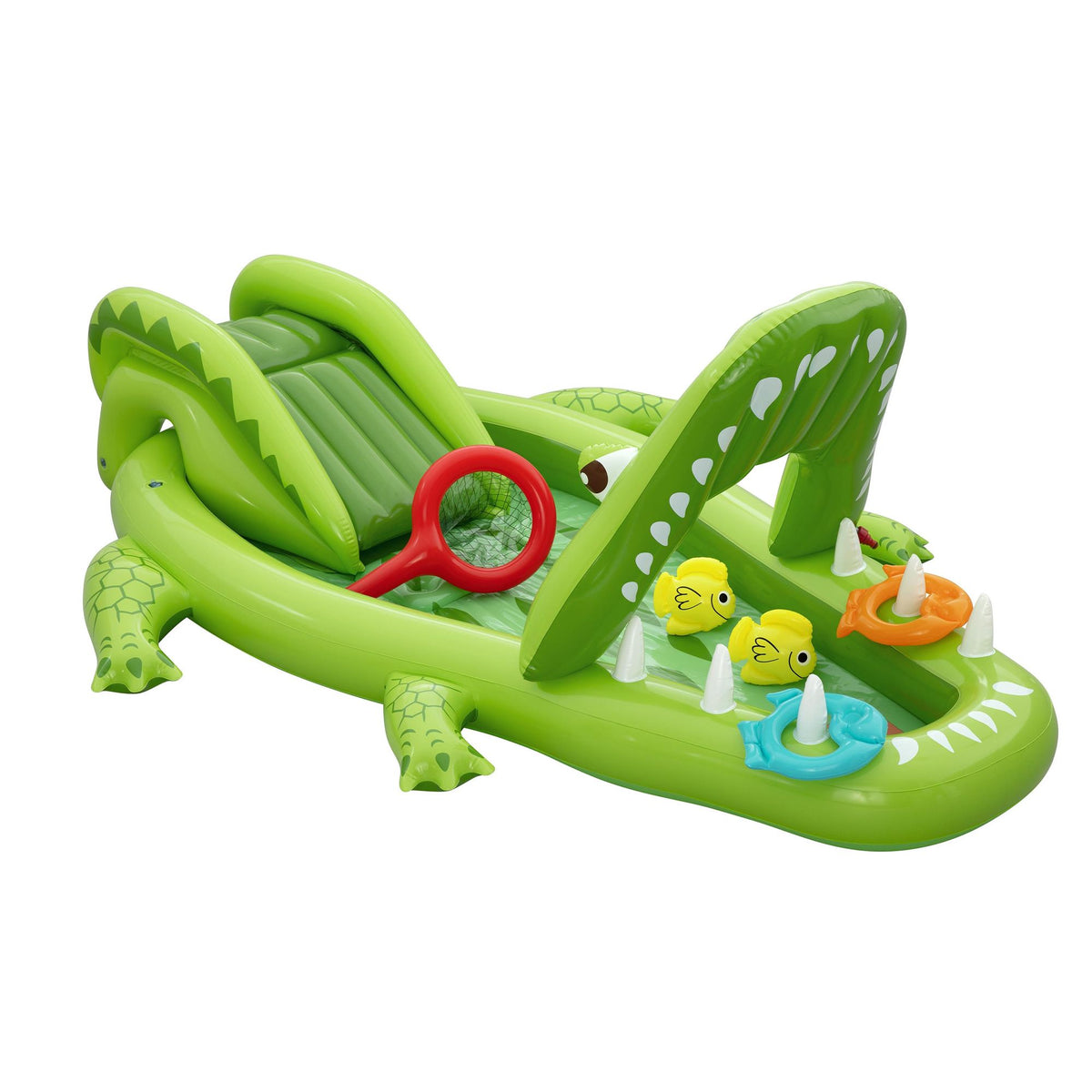 Bestway Inflatable Alligator Kids Play Pool with Slide 234cmx163cm