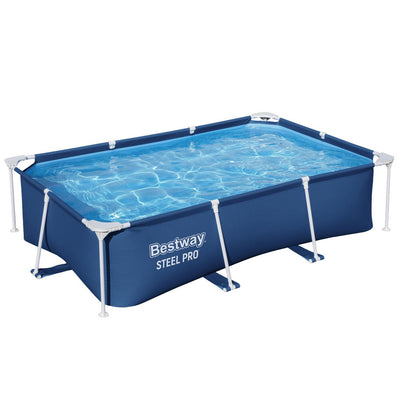Bestway Swimming Pool 259x170x61cm Steel Frame Above Ground Pools