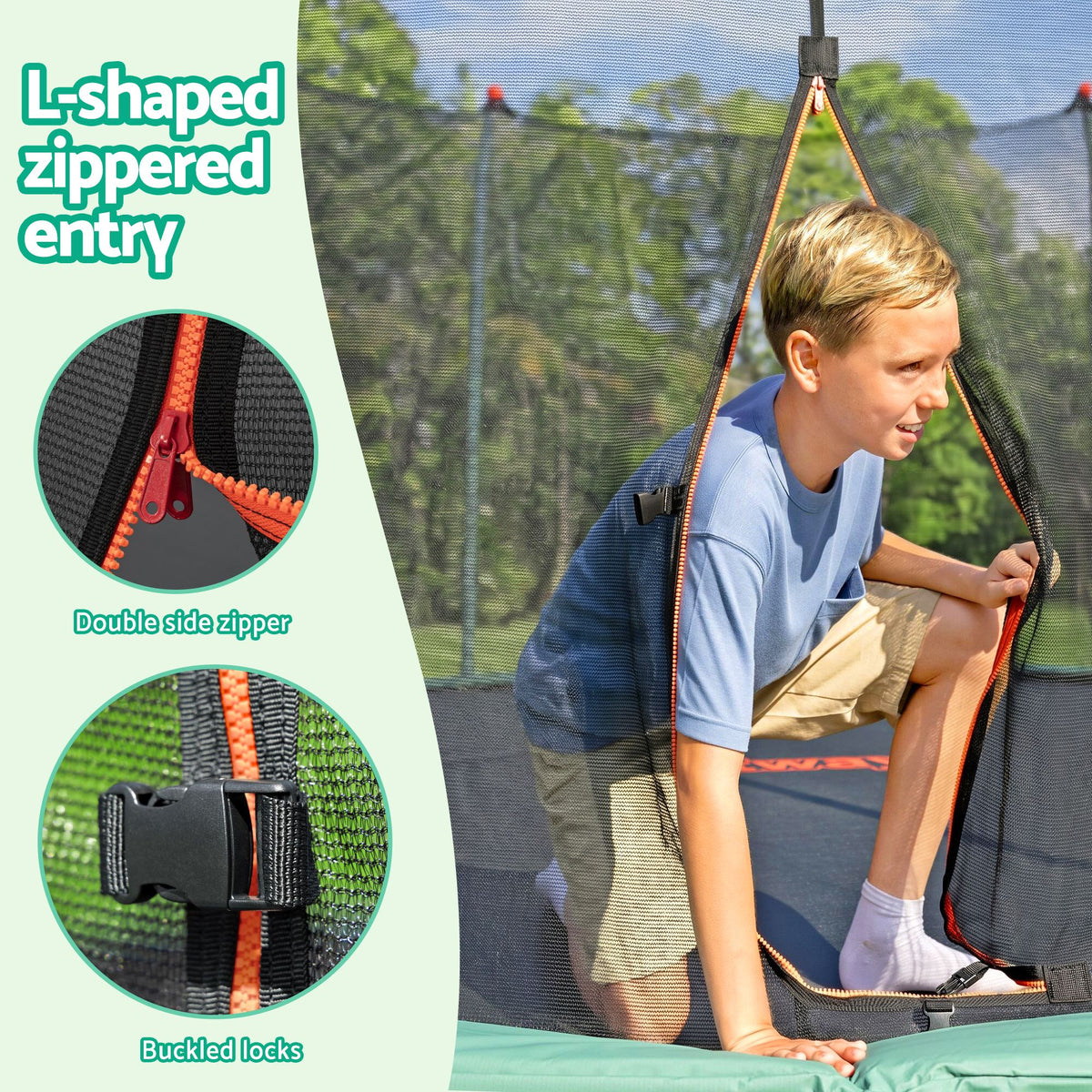 Bestway 14ft Trampoline Kids Rebounder Safety Net Enclosure Outdoor Fitness 4.27m