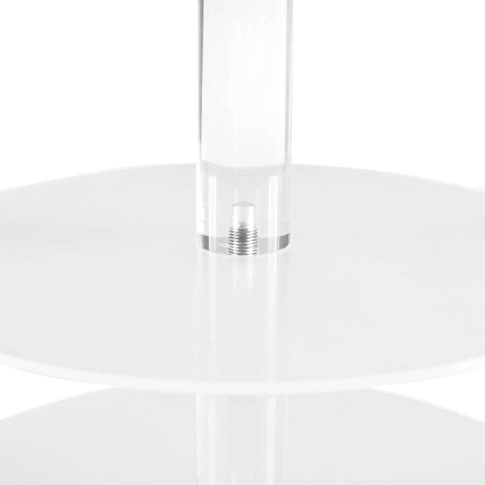 5-Star Chef 5-Tier Clear Acrylic Cupcake Stand