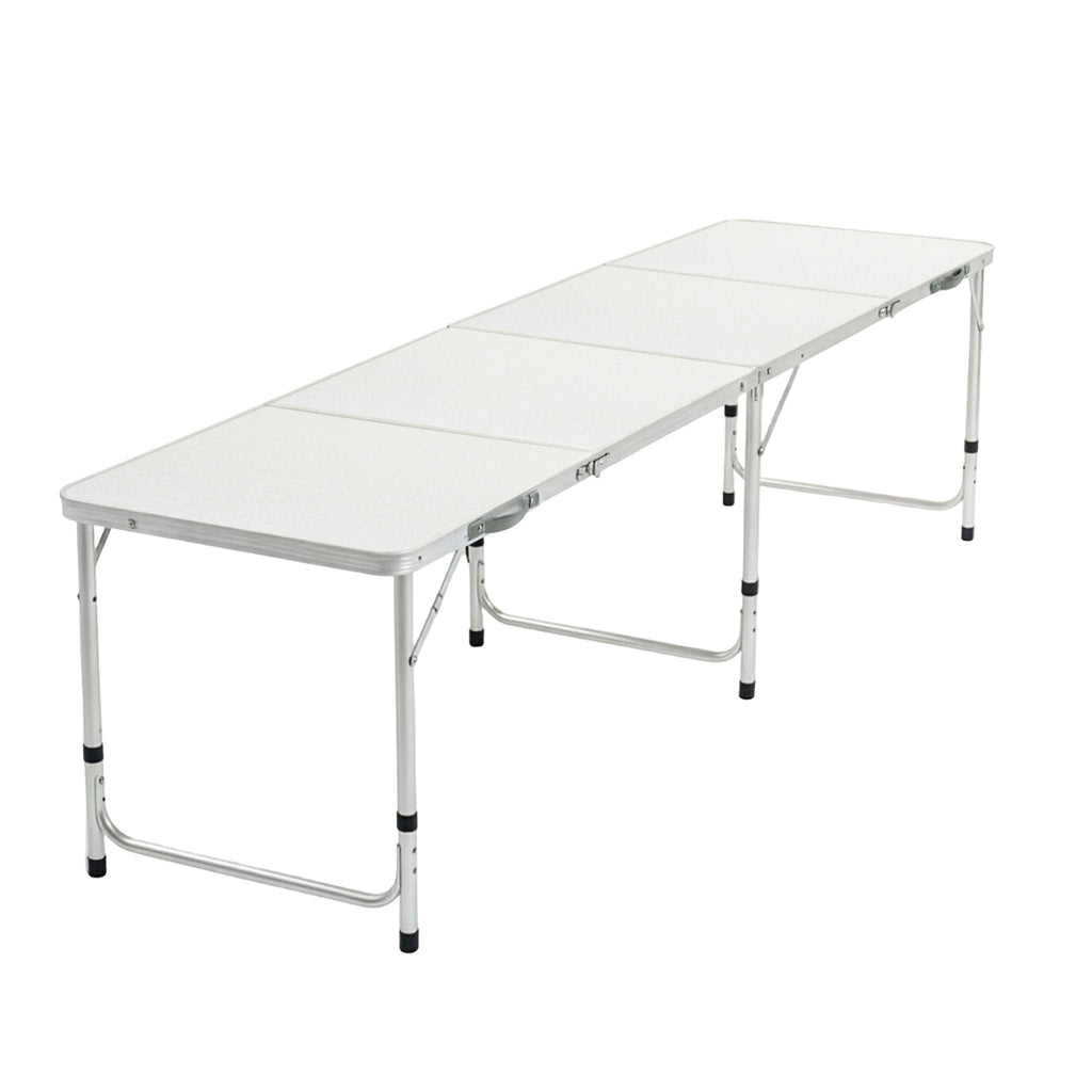 Weisshorn Folding Camping Table 240CM Portable Outdoor Picnic BBQ