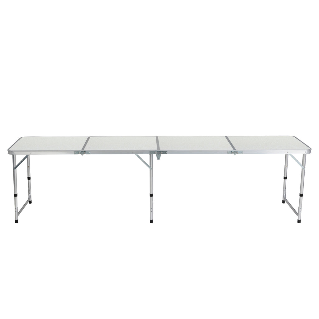 Weisshorn Folding Camping Table 240CM Portable Outdoor Picnic BBQ