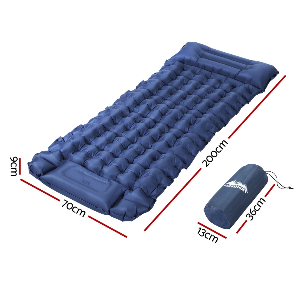 Weisshorn Self Inflating Mattress Camping Sleeping Mat Air Bed Single