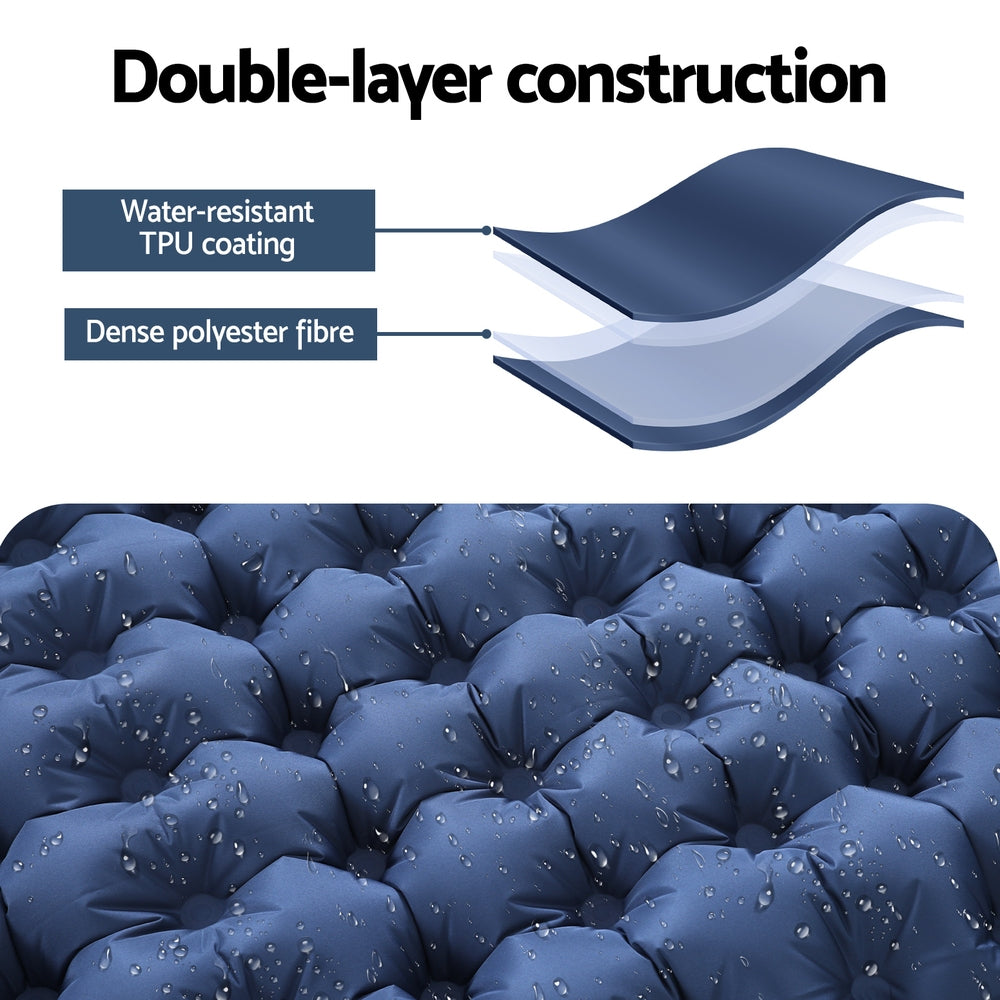 Weisshorn Self Inflating Mattress Camping Sleeping Mat Air Bed Single