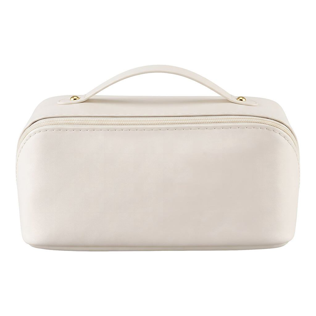 Embellir Makeup Case Portable Cosmetic Bag Organiser Toiletry Travel Bag PU White