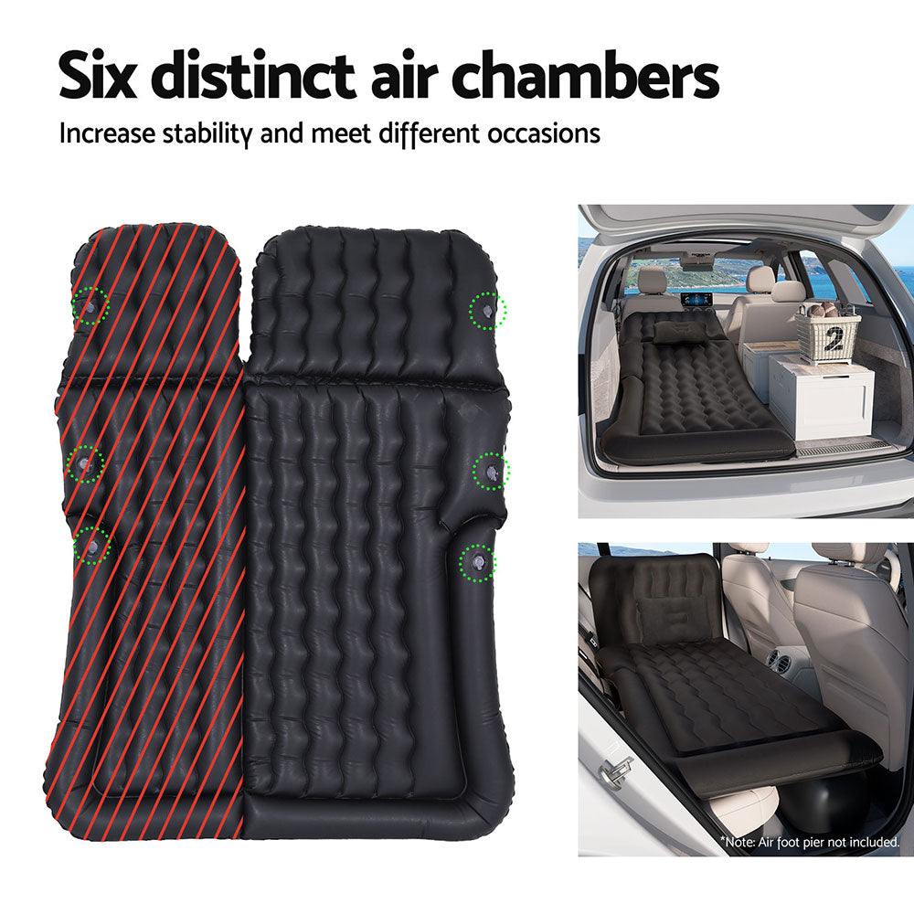 Weisshorn Car Mattress 175x130 Inflatable SUV Back Seat Camping Bed