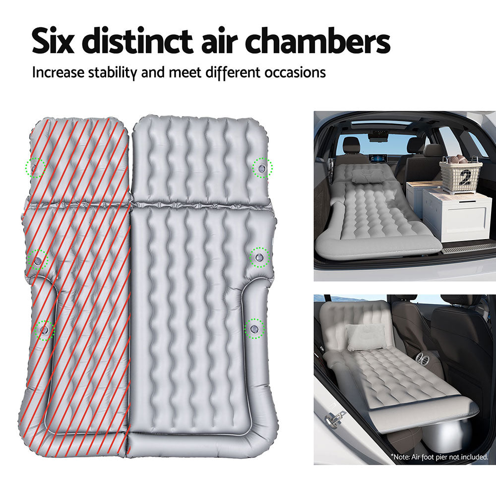 Weisshorn Car Mattress 175x130 Inflatable SUV Back Seat Camping Bed