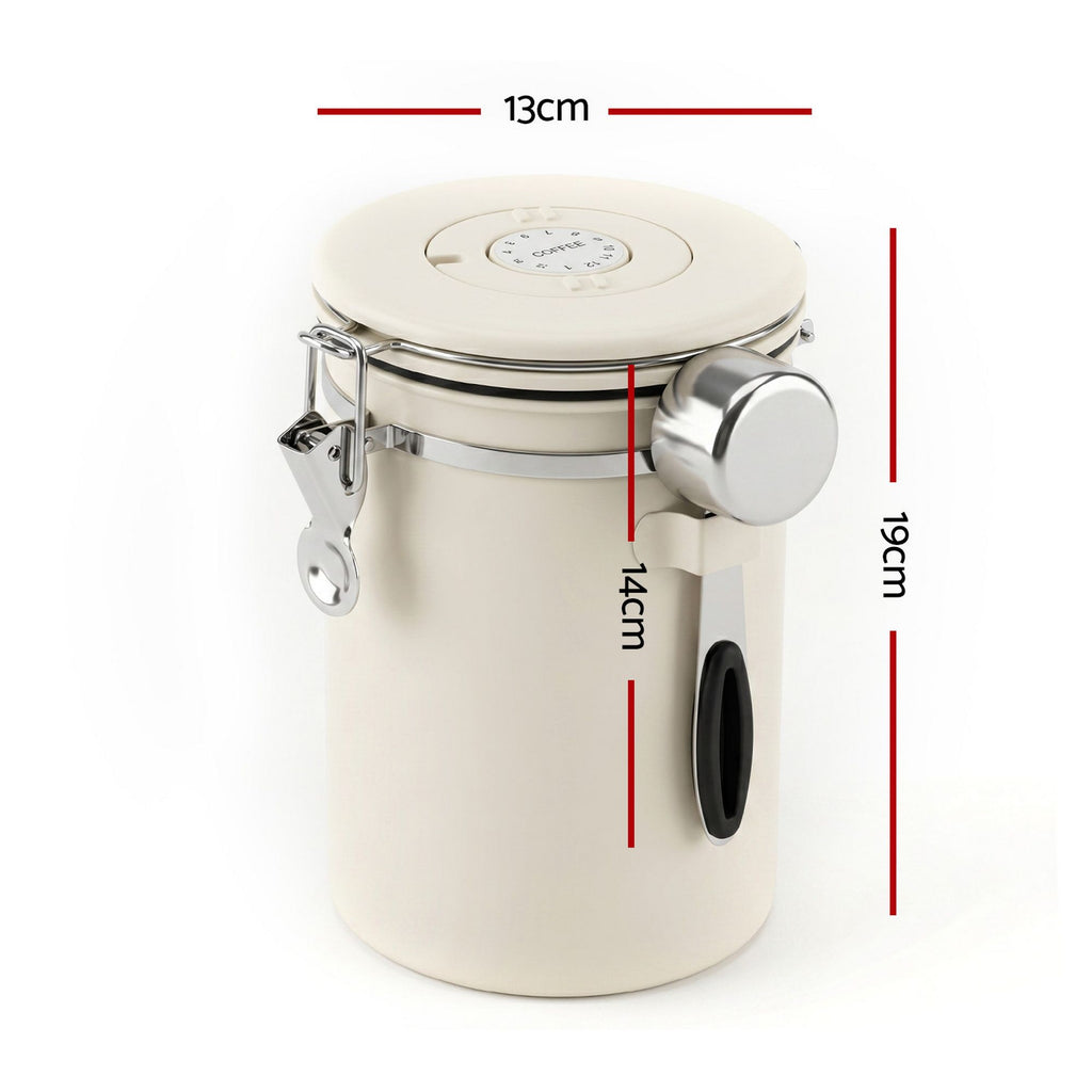 5-Star Chef Stainless Steel Coffee Canister, 1.8 L