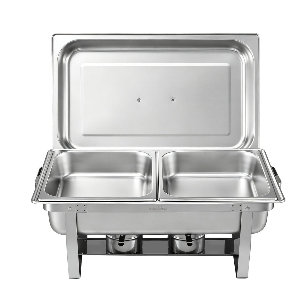 5-Star Chef Chafing Dish 8L 2-Pan Buffet Warmer Food Warmer Catering