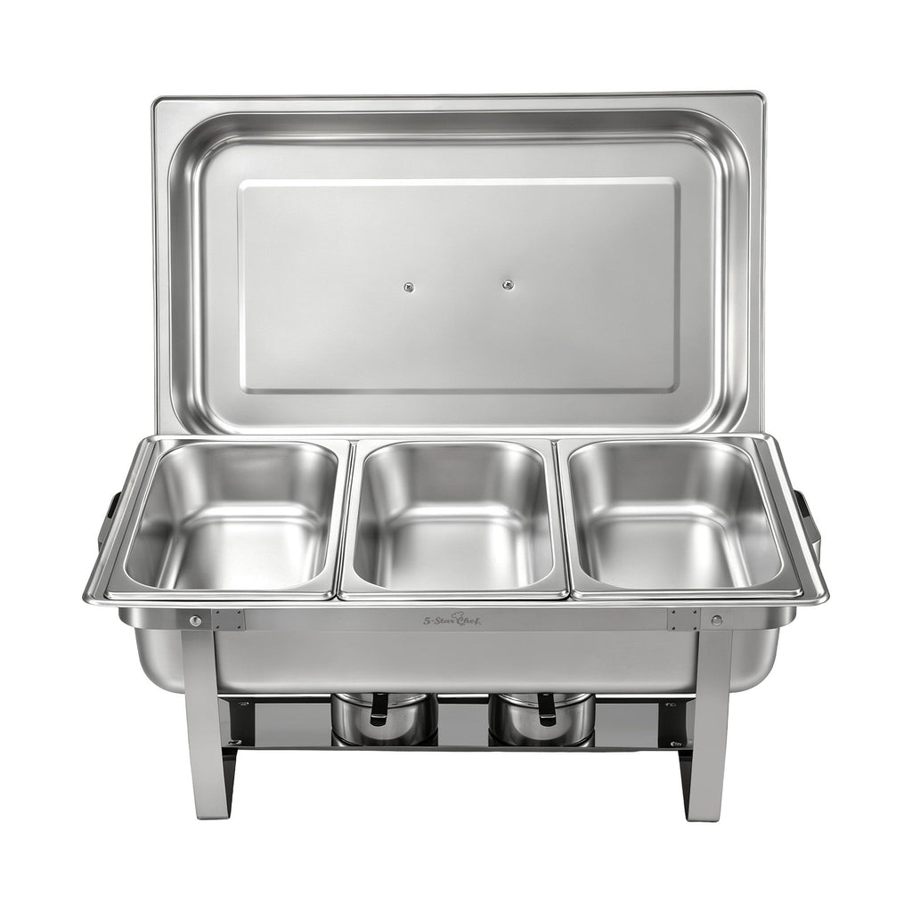 5-Star Chef Chafing Dish 7.5L 3-Pan Buffet Warmer Food Warmer