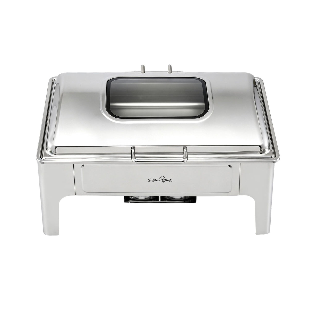5-Star Chef 9L Stainless Steel Chafing Dish with Viewing Window