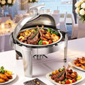 5-Star Chef 9L Round Roll Top Chafing Dish