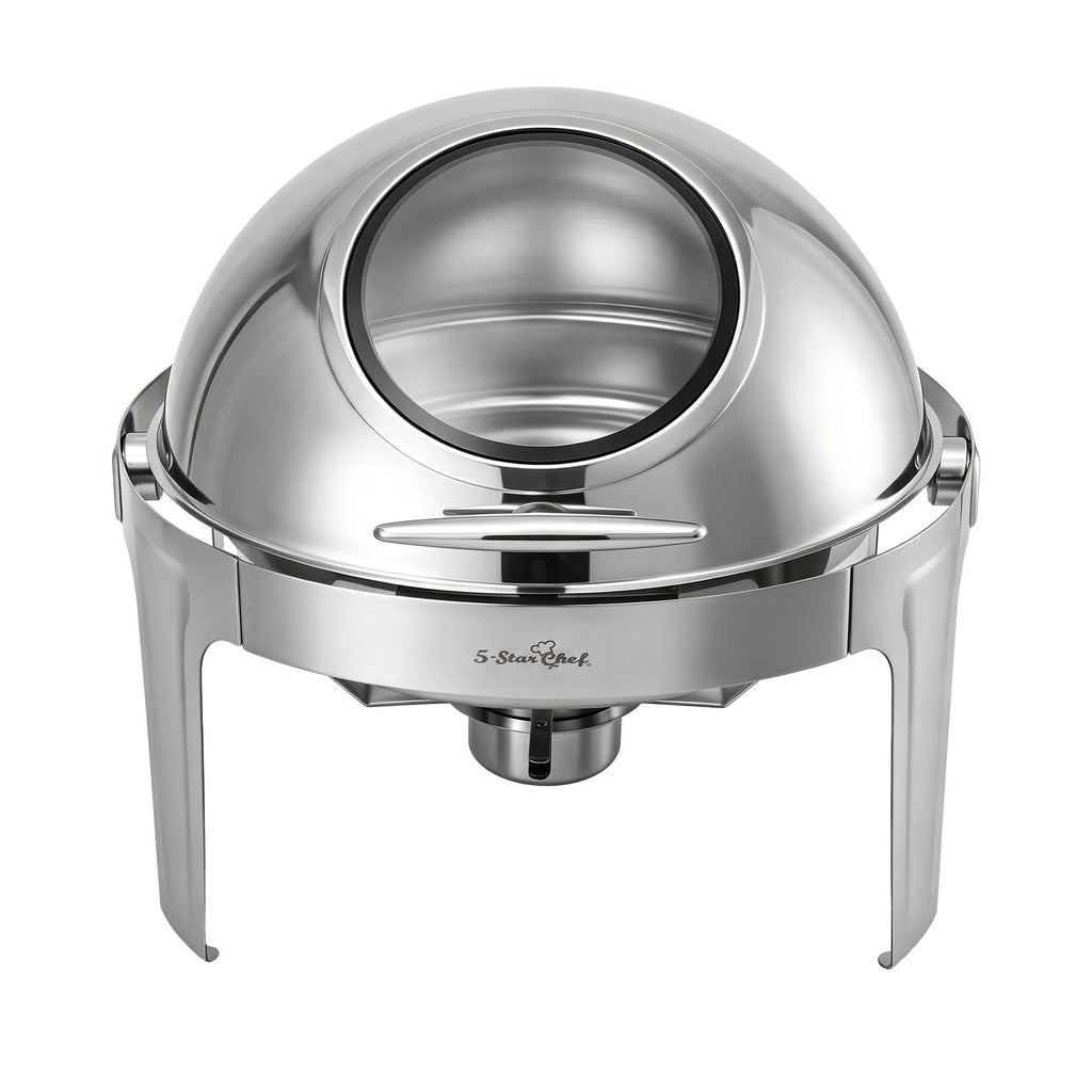 5-Star Chef 9L Round Roll Top Chafing Dish