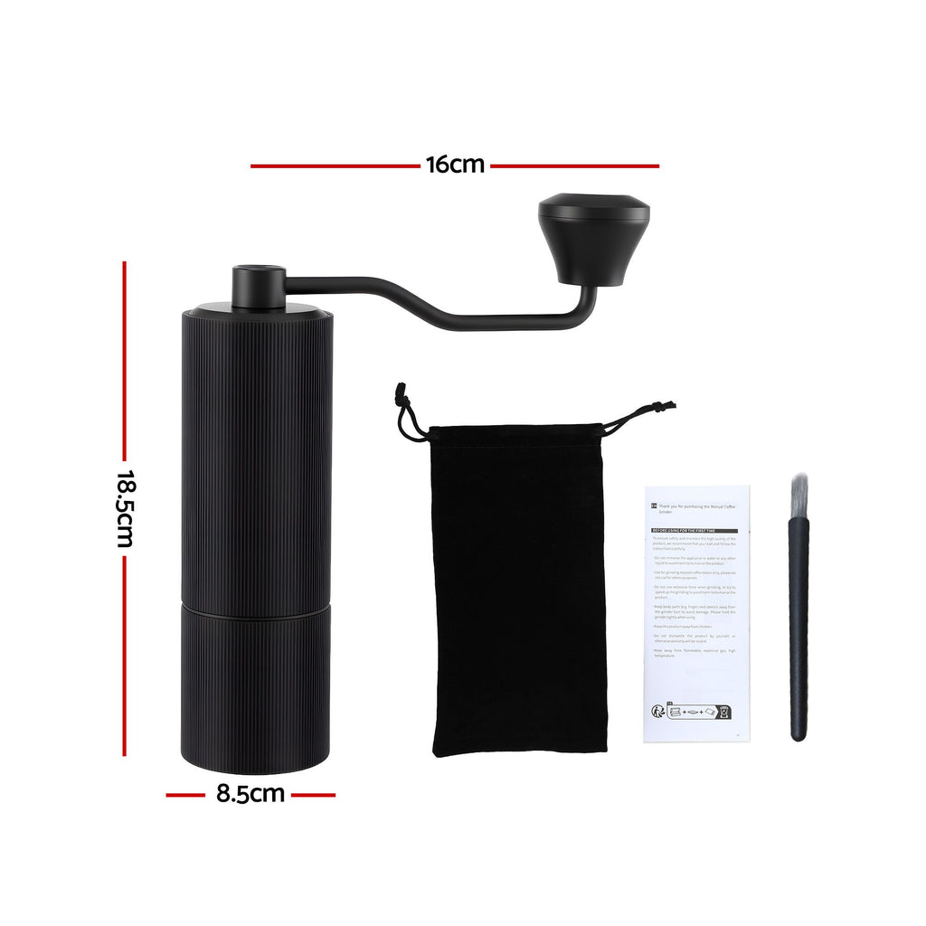 Devanti Manual Coffee Grinder with 24 Settings