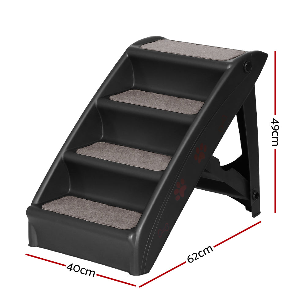 i.Pet Dog Ramp Steps For Bed Sofa Car Pet Stairs Ladder Portable