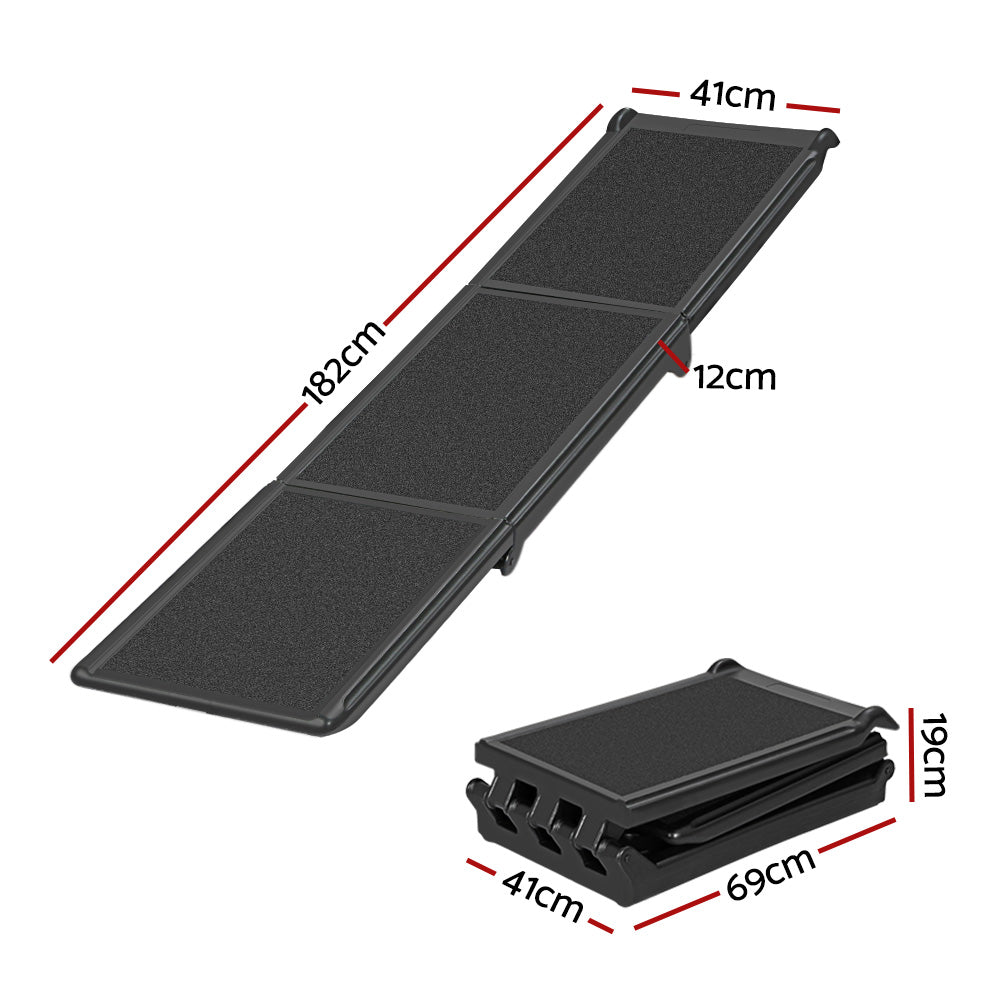 i.Pet Dog Ramp Pet Stairs Steps Car Travel SUV Ladder Foldable