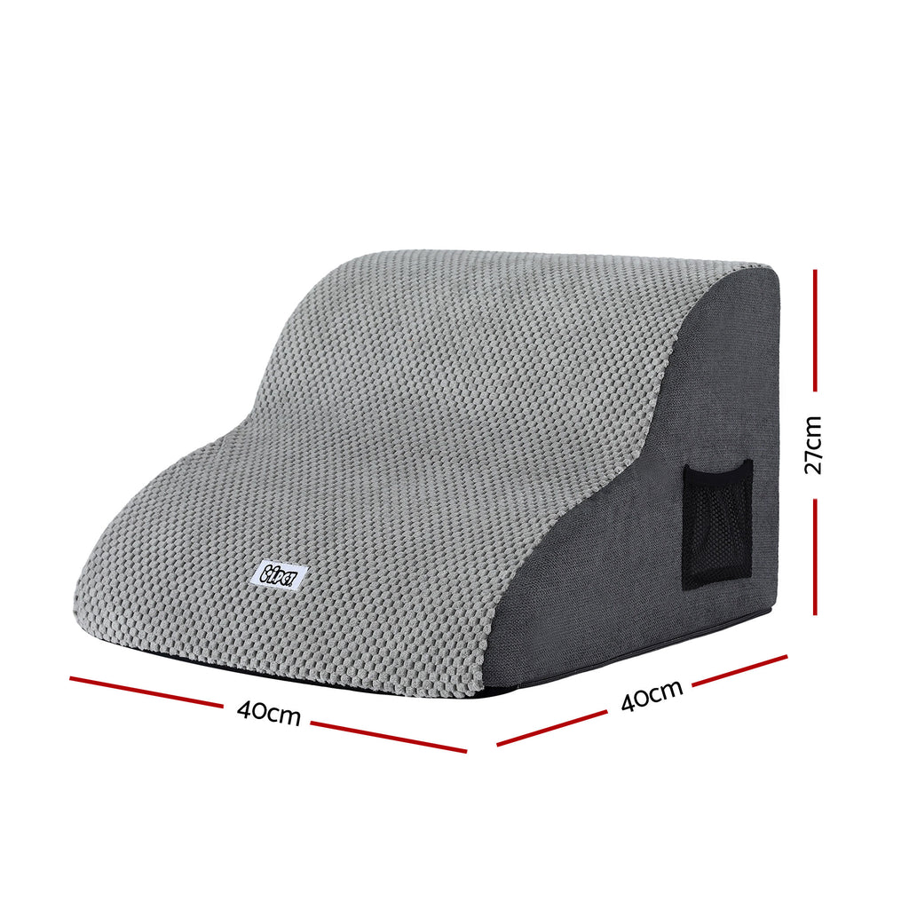 i.Pet Dog Ramp 2 Steps For Small Dogs Bed Sofa Car Foam Non-Slip Pet