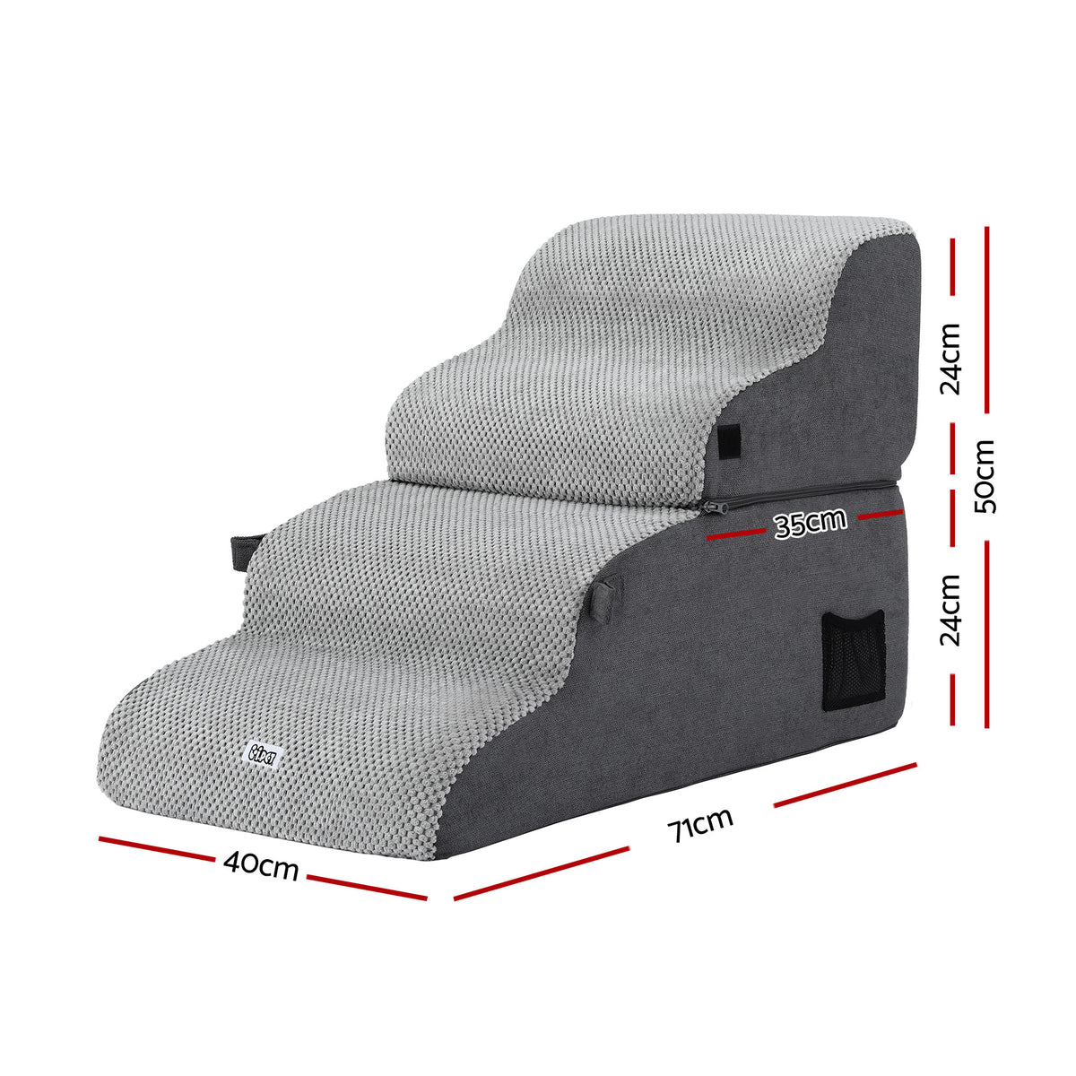 i.Pet Dog Stairs and Bed 2-in-1 Sofa Car Foam Non-Slip Washable Pet