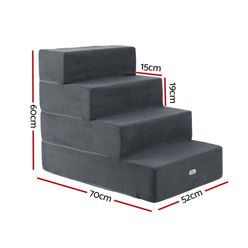 i.Pet Dog Ramp Foam Dog Cover Stairs Portable Cat Ladder For Sofa Bed