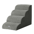 i.Pet Dog Ramp Steps Foam 4 Tier Pet Stairs For Bed Sofa Car Portable