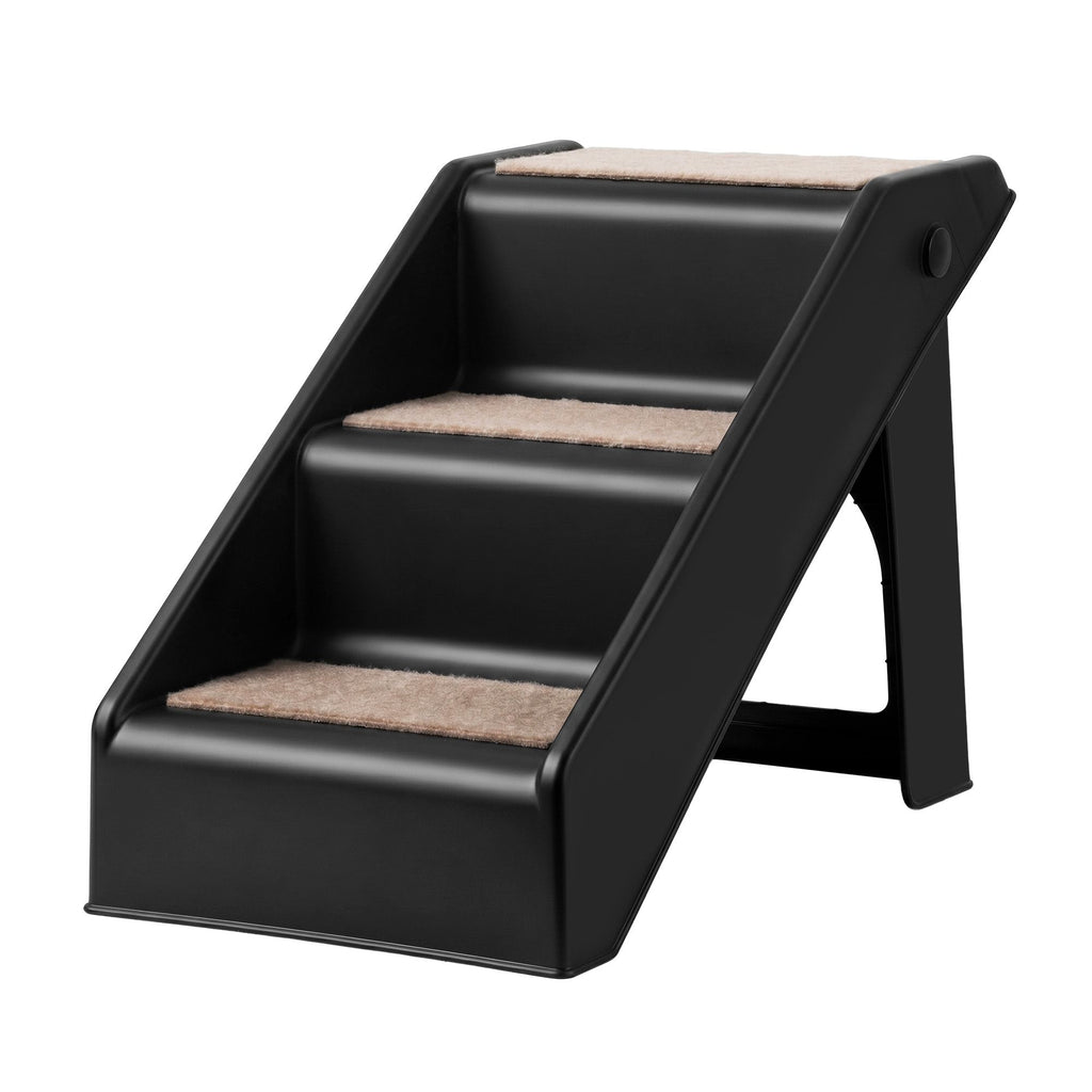 i.Pet Dog Ramp, 3 Steps, Black, Foldable, shown in a real setting, photo 2 of 6