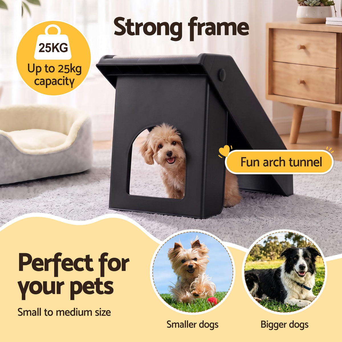 i.Pet Dog Ramp, 3 Steps, Black, Foldable, photo 6 of 6