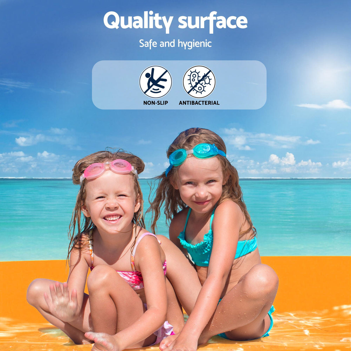 Weisshorn Floating Water Mat 5.5x1.8m Foam Pad Swimming Pool Island