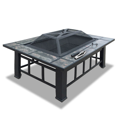 Grillz 3-In-1 Fire Pit, BBQ and Ice Bucket Table