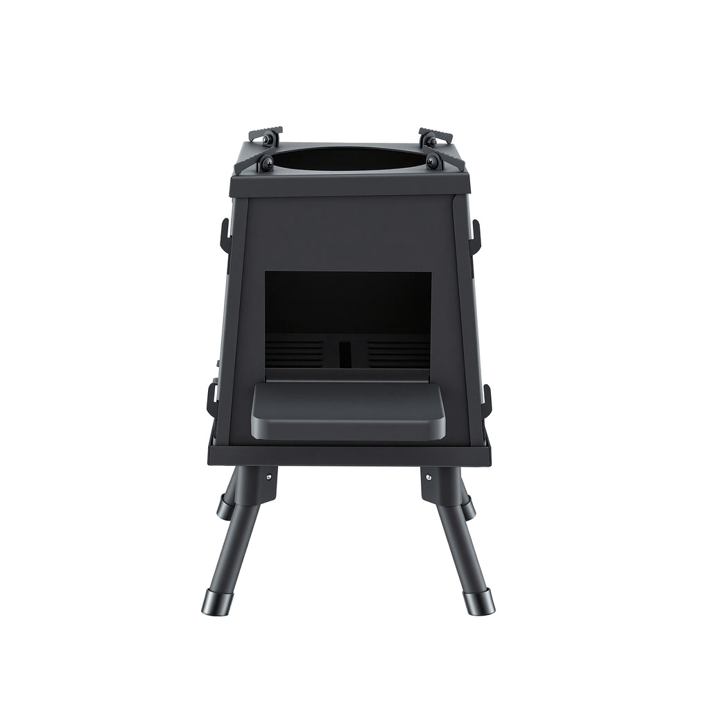 Grillz Fire Pit BBQ Portable Outdoor Fireplace Metal Camping Stove for Boiling Water
