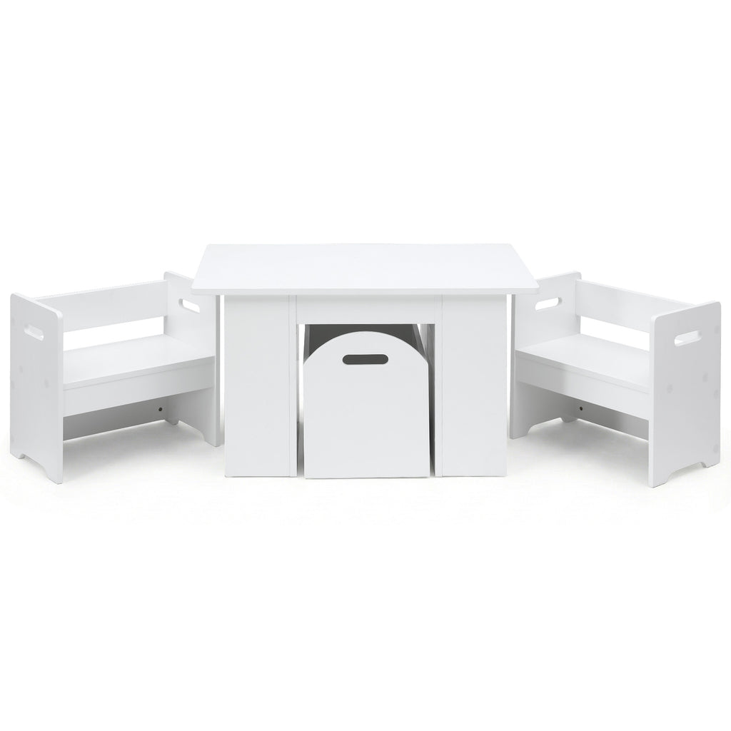 Keezi 3-Piece Kids Table and Chairs Set with Storage Box