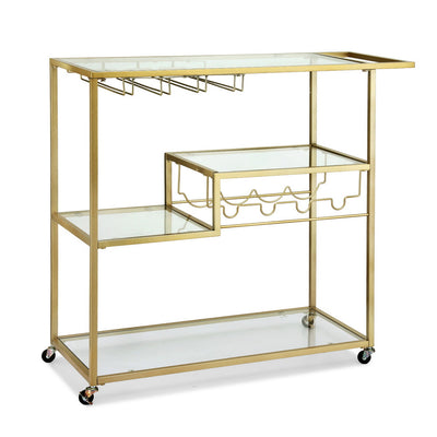 Artiss Bar Cart, 102 cm, Gold