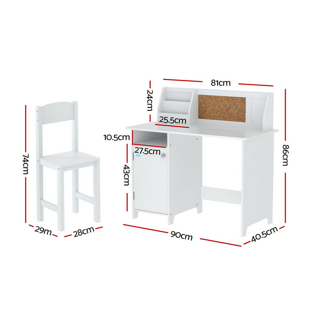 Keezi Kids Table and Chair Set Children Study Play Toys Desk