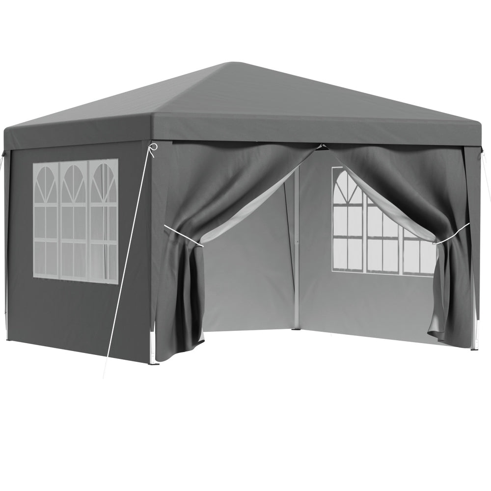 Instahut Gazebo 3x3 Pop Up Marquee Folding Tent Wedding Gazebos Camping Outdoor Shade