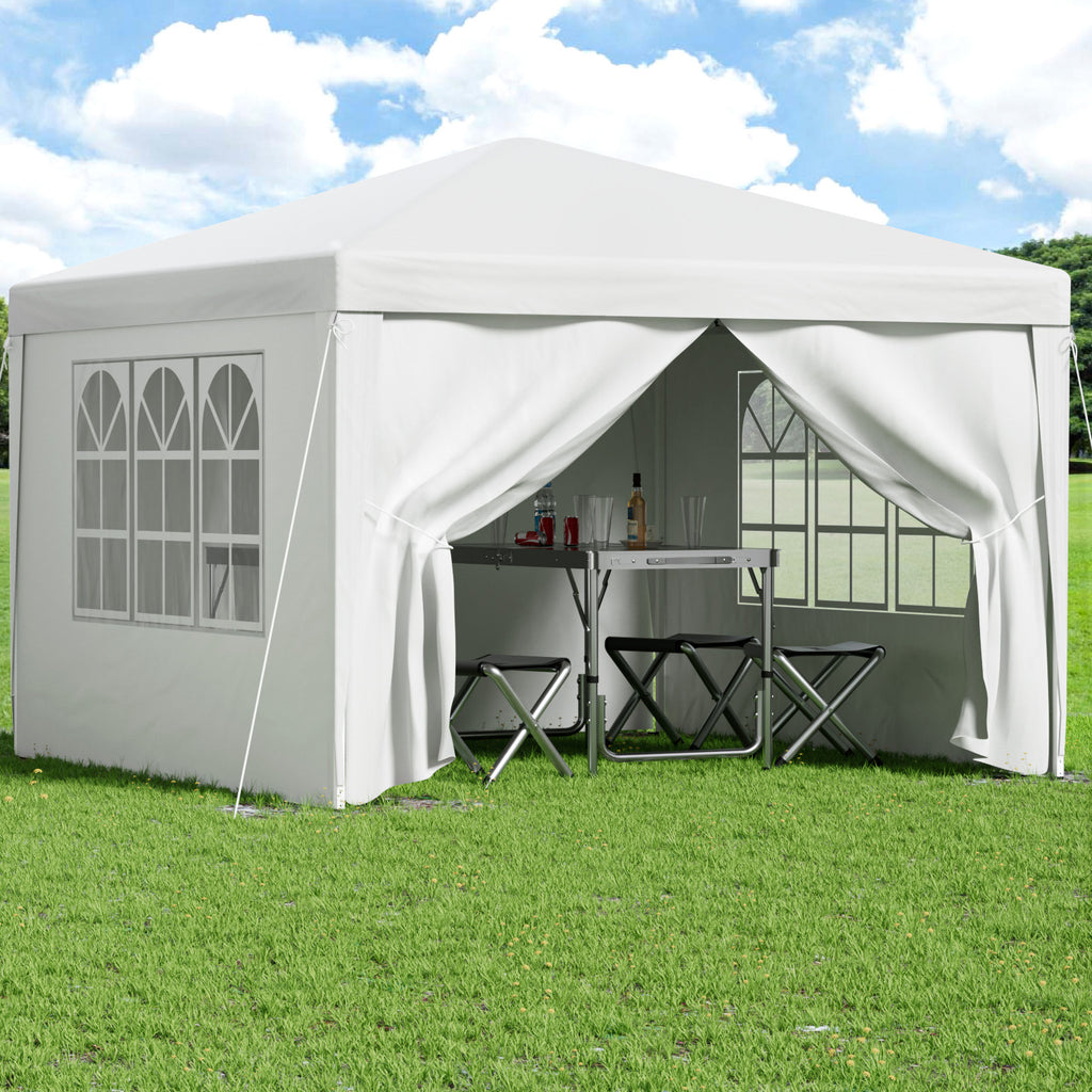 Instahut Gazebo 3x3 Pop Up Marquee Folding Tent Wedding Gazebos Camping Outdoor Canopy