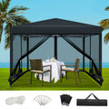 Instahut Gazebo Pop Up Marquee 3x3m Wedding Party Outdoor Camping Tent Canopy Shade Mesh