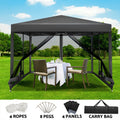 Instahut Gazebo Pop Up Marquee 3x3m Wedding Party Outdoor Camping Tent Canopy Shade Mesh