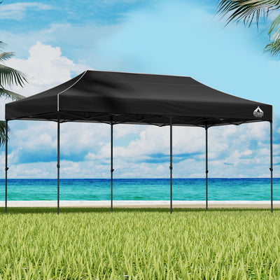 Instahut 3x6m Pop Up Gazebo, 500D Oxford, Navy