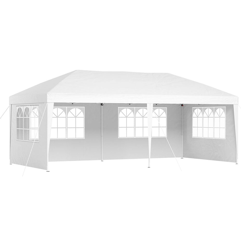 Instahut Gazebo Pop Up Marquee 3x6m Wedding Party Outdoor Camping Tent Canopy Side Wall