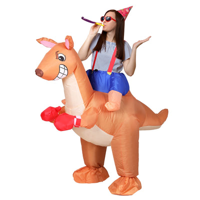 Inflatable Kangaroo Costume Adult Suit Blow Up Party Fancy Dress
