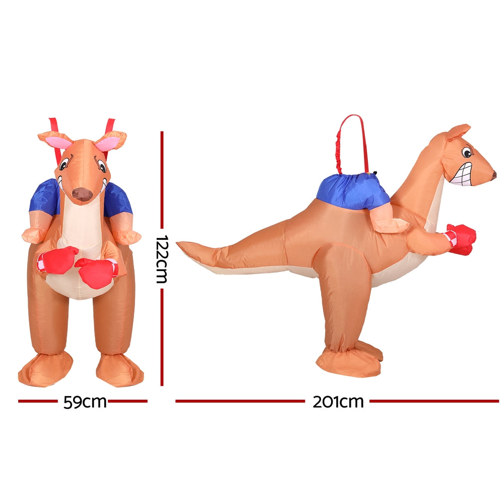 Inflatable Kangaroo Costume Adult Suit Blow Up Party Fancy Dress