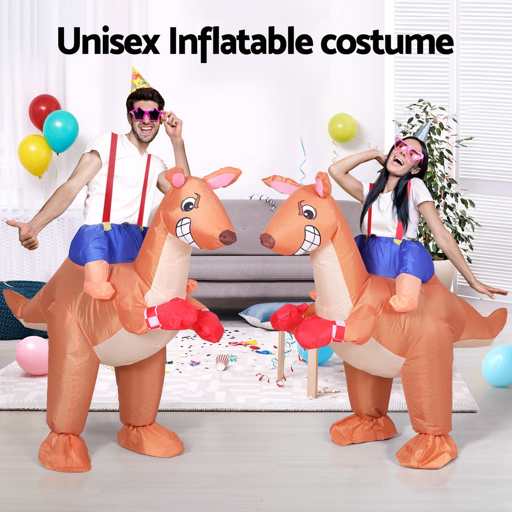 Inflatable Kangaroo Costume Adult Suit Blow Up Party Fancy Dress