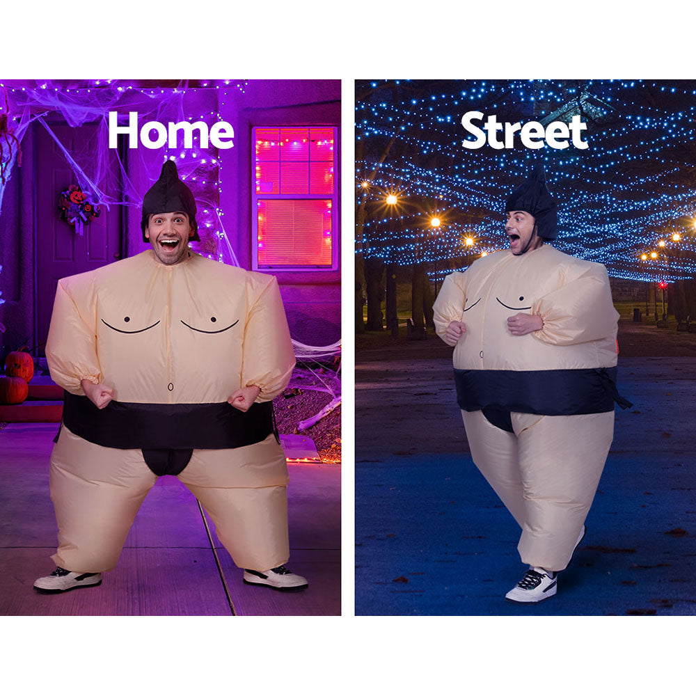 Inflatable Sumo Costume Adult Suit Blow Up Party Fancy Dress