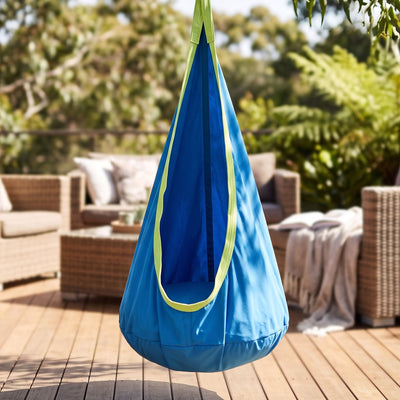 Gardeon Kids Hanging Pod Hammock, Blue