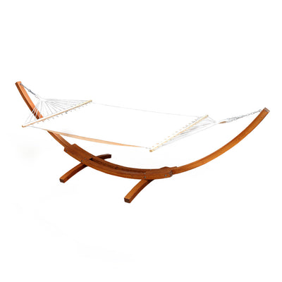 Gardeon Timber Hammock Bed, 2 Person, Cream
