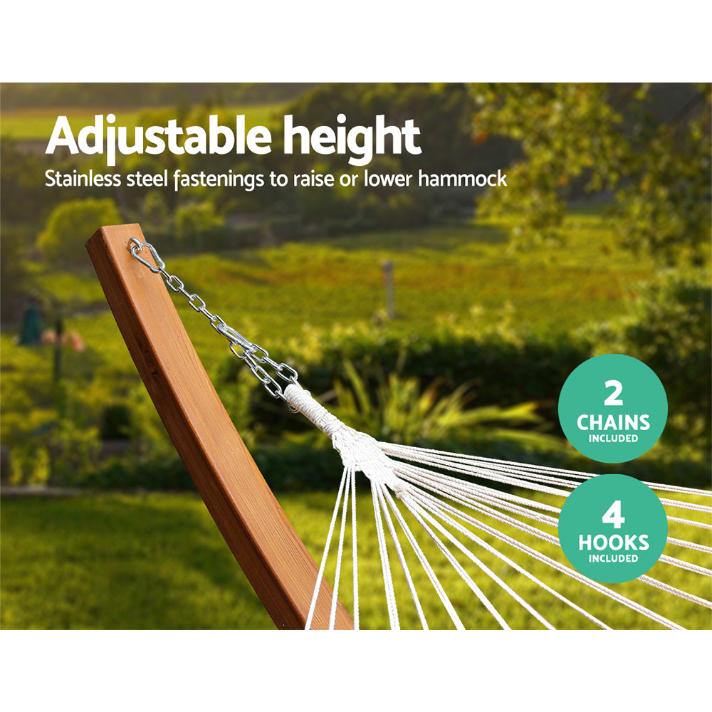 Gardeon Hammock Bed Outdoor Camping Garden Timber Hammock