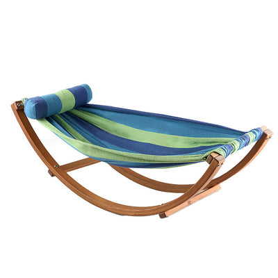 Gardeon Kids Timber Hammock, Sky Blue