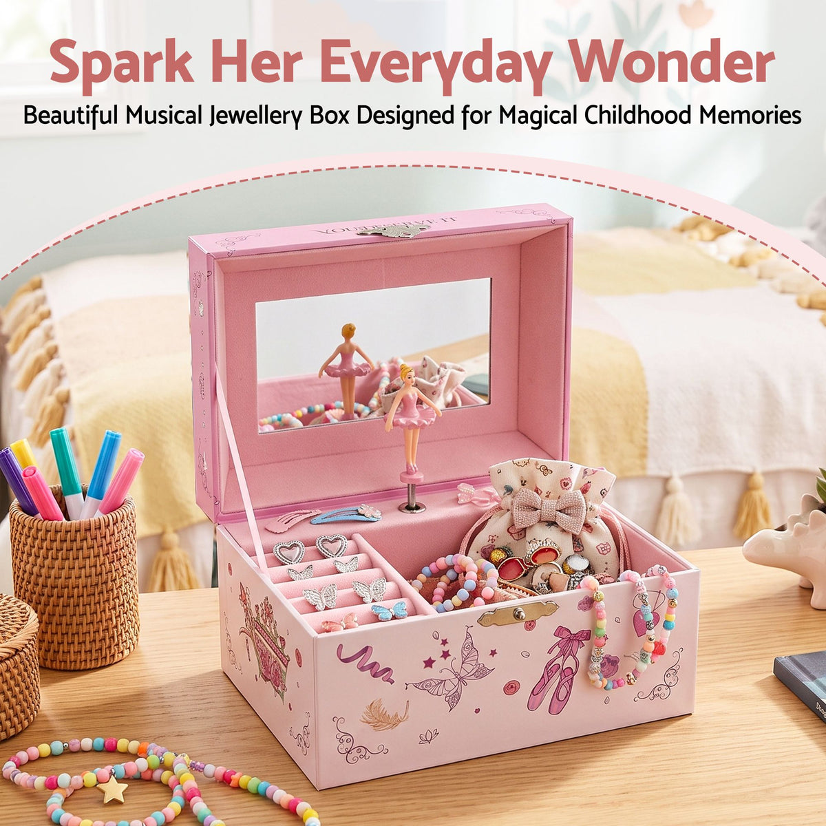Keezi Kids Jewellery Box Organiser