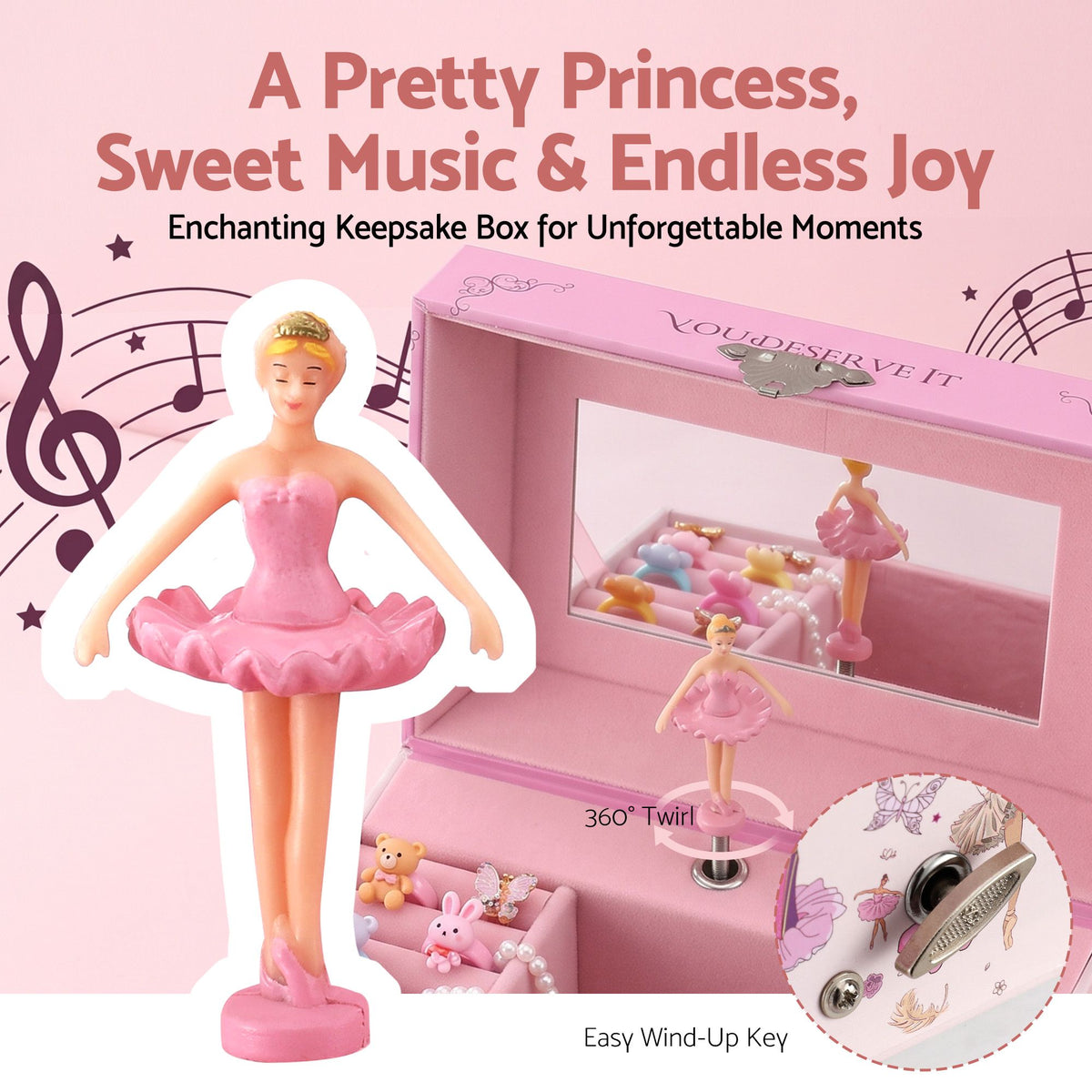 Keezi Kids Jewellery Box Organiser
