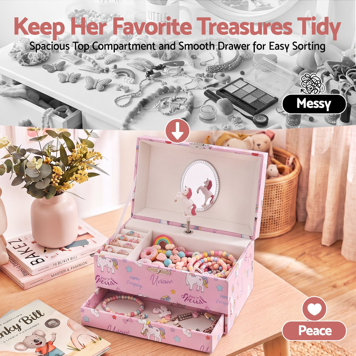 Keezi Kids Jewellery Box Organiser